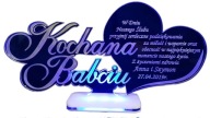 PODZIĘKOWANIA GRAWEROWANE DLA BABCI ŚLUB LED 4KOLO