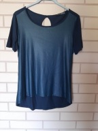 T-shirt top z imitacją skóry Atmosphere 38 / S