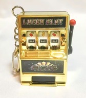 MINI JEDNORĘKI BANDYTA BRELOK AUTOMAT DO GRY BRELOCZEK DO KLUCZY KASYNO