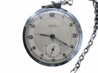 STALOWY ZEGAREK KIESZONKOWY- DOXA - ANTYMAGNETIC -SWISS MADE