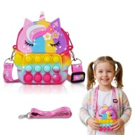 TOREBKA KOLOROWA APOP IT JEDNOROŻEC SILIKONOWA NA RAMIĘ DLA DZIEWCZYNKI 2W1