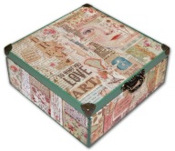 SZKATUŁKA pudełko drewniane DREAM LOVE ART 20x20