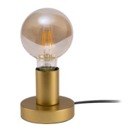 LIVARNO Stylowa lampka biurkowa na biurko żarówka LED złota ciepłe światło