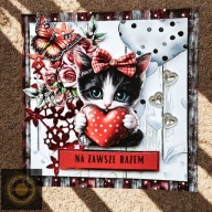 kartka Walentynki Urodziny Imieniny handmade