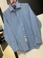 G Koszula Savile Row niebieska subtelne paski bawełna rozmiar M