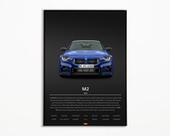PLAKAT BMW M2 COMPETITION IDEALNY NA PREZENT OBRAZ NA ŚCIANE A3