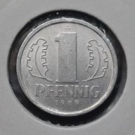 *NIEMCY - NRD [0477]*1 fenig (1 PFENNIG) 1989 Niemcy Wschodnie, Herb DDR