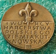 MEDAL TWÓRCY HARCERSTWA POLSKIEGO ZIEMIA KUTNOWSKA - DRUH A. MAŁKOWSKI