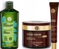 Yves Rocher 1 x Szampon przeciwłupieżowy + Riche Creme : Dzień/Noc + Oczy