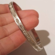 Srebrna stara bransoletka Rytosztuka