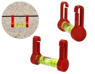 Poziomica sznurkowa z blokadą spadania libella murarska budowlana