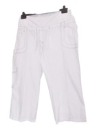 E-VIE MATERNITY BIAŁE CIĄŻOWE SPODNIE 7/8 46 48