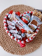 CandyBox serduszko torcik słodycze kinder Walentynki HIT
