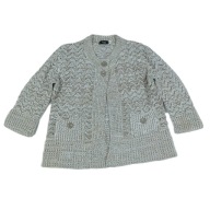 SWETER DAMSKI -BOLERKO BEŻ MELANŻ ROZM.L/XL__GLIMPSE