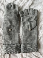 RĘKAWICZKI DAMSKIE mitenki szare Anna Field Zalando r. S