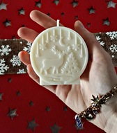 Świeczki świąteczne Renifer, sojowa świeczka prezent na święta upominek