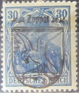 Niemcy stary znaczek z nadrukiem Sopot (2/13