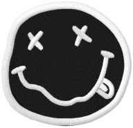 Termo Naszywka NIRVANA Face Smile Muzyczna Rock Haftowana Naprasowanka