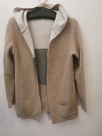 BENEDETTA B. WEŁNIANY SWETER R.M/L CARDIGAN SWETR BOHO