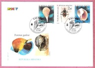 Chorwacja 1997, FDC fauna, owady, małże, ślimaki
