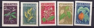 1963 Wietnam kwiaty Mi 287-91B (*) cięte