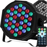 REFLEKTOR LED RGB MAŁY OŚWIETLENIE SCENICZNE NA IMPREZĘ STROBOSKOP 36 DIOD