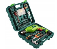 Wiertarka udarowa Verto 600W + zestaw narzędzi