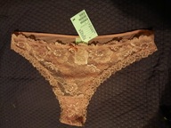 Figi damskie brązowe z koronką (XL) H&M9