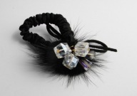 EKSKLUZYWNA GUMKA DO WŁOSÓW KRYSZTAŁY FUTERKO