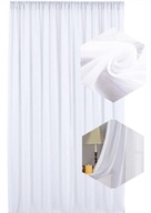FIRANA GOTOWA ZASŁONA NA TAŚMIE BIAŁA WOAL ŻABKI FIRANY DO SALONU 140X250CM