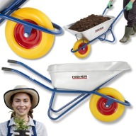 TACZKA OGRODOWA BUDOWLANA METALOWA OCYNKOWA LEKKA MOCNA 130L WÓZEK OGRODOWY