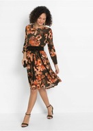 Tanio !_NOWA 229zł modna WYSMUKLAJĄCA sukienka_WYGODNA 100% wiskoza_r.52