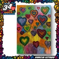 Obraz pt.: „Serce sercu” w ramach akcji Malujemy sercem