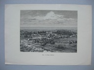 Gdańsk Oliwa panorama Danzig Oliva drzeworyt sztorcowy Gustav Schoenleber