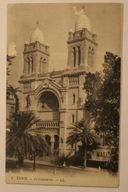 TUNIS - La Cathedrale, - L.L. TUNEZJA, AFRYKA, CZYSTA, STARA - RZADKOŚĆ