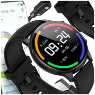 SMARTWATCH LINWEAR CZARNY NOWOCZESNY WODOODPORNY KOMPAKTOWY WYTRZYMAŁY