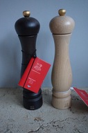 PEUGEOT CLERMONT MŁYNKI 2x ZESTAW sól pieprz DREWNIANE WOOD 24cm. NOWE