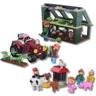 KLOCKI DUŻY ZESTAW KREATYWNY FARMA 367 EL ŚWINKI TRAKTOR ZWIERZĘTA PREZENT