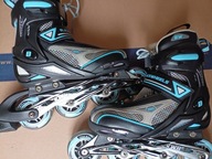 Rolki Blackwheels BW-690 W czarne z niebieskim i szarym, rozm. 36-39