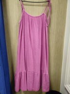 Sukienka jagoda ramiączka muślinowa, bawełna r. Uni Italy !!!