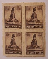 ZABYTKI KRAKOWA 1945 ROK - 4 ZNACZKI - CZWÓRKA - CZYSTE, RZADKOŚĆ