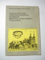 Katalog rysunków architektonicznych ze zbiorów biblioteki Jagiellońskiej