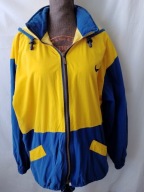 Kurtka sportowa,żółto chabrowa z kapturem - M/L
