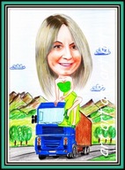 Karykatura ze zdjęcia dla dziewczyny PROMOCJA