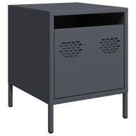 VidaXL Stolik nocny antracytowy 35 x 39 x 43,5 cm stal