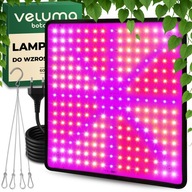 LAMPA Panel LED do uprawy roślin MOCNA 60W WISZĄCA PEŁNE spektrum 225 LED