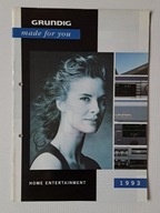 GRUNDIG - 1993 - Home Entertainment - VHS - Hi-Fi - Katalog