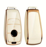 Biało-złote etui na kluczyk Mercedes E S G GLC CLE CLA GLB GLS W177 W205