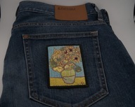 Naszywka Haftowana Vincent van Gogh SŁONECZNIKI – 10 x 7,5 cm