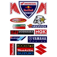 NAKLEJKI NA MOTOR MOTOCYKL ROWER HONDA SUZUKI YAMAHA ZESTAW